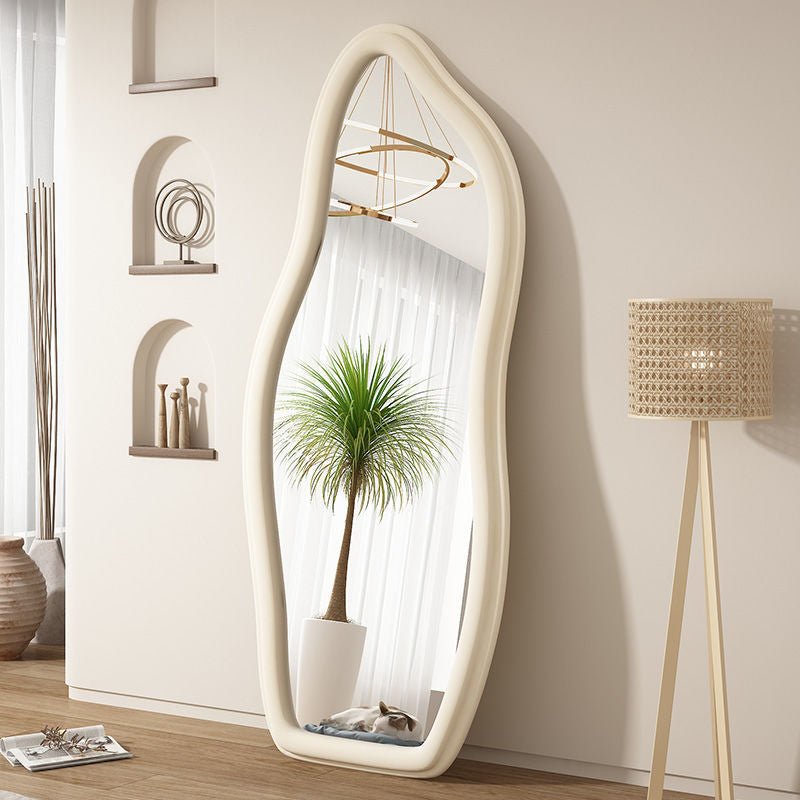 ZURA irregular shape velvet mirror - SHAGHAF HOME