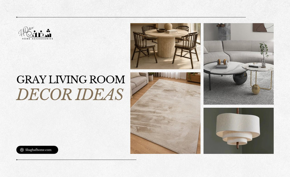 Gray Living Room Decor Ideas for a Stylish, Modern Home in Dubai, UAE - SHAGHAF HOME