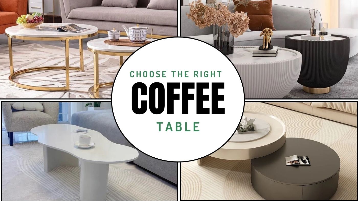 How to Choose the Right Coffee Table? (According to Your Space) - SHAGHAF HOME 