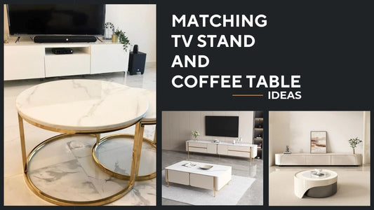 How to Match the TV Stand and Coffee Table? (Ideas with Images) - SHAGHAF HOME 