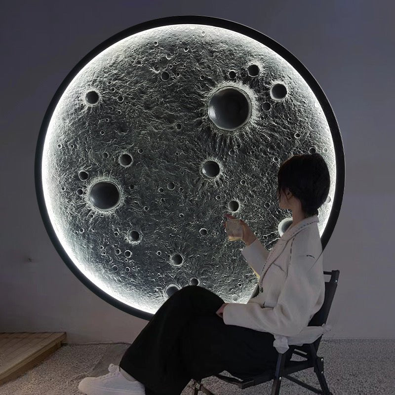 3D relief Moon Wall Lamp - SHAGHAF HOME