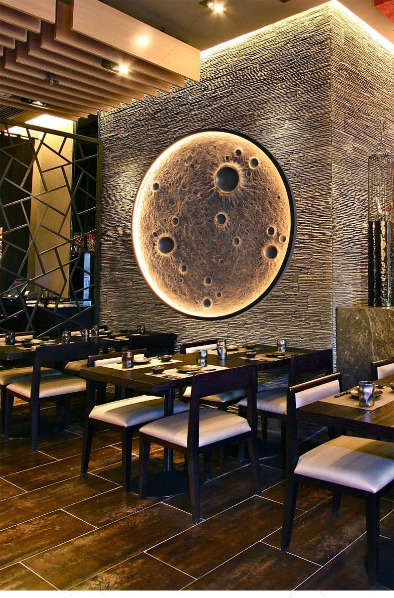 3D relief Moon Wall Lamp - SHAGHAF HOME