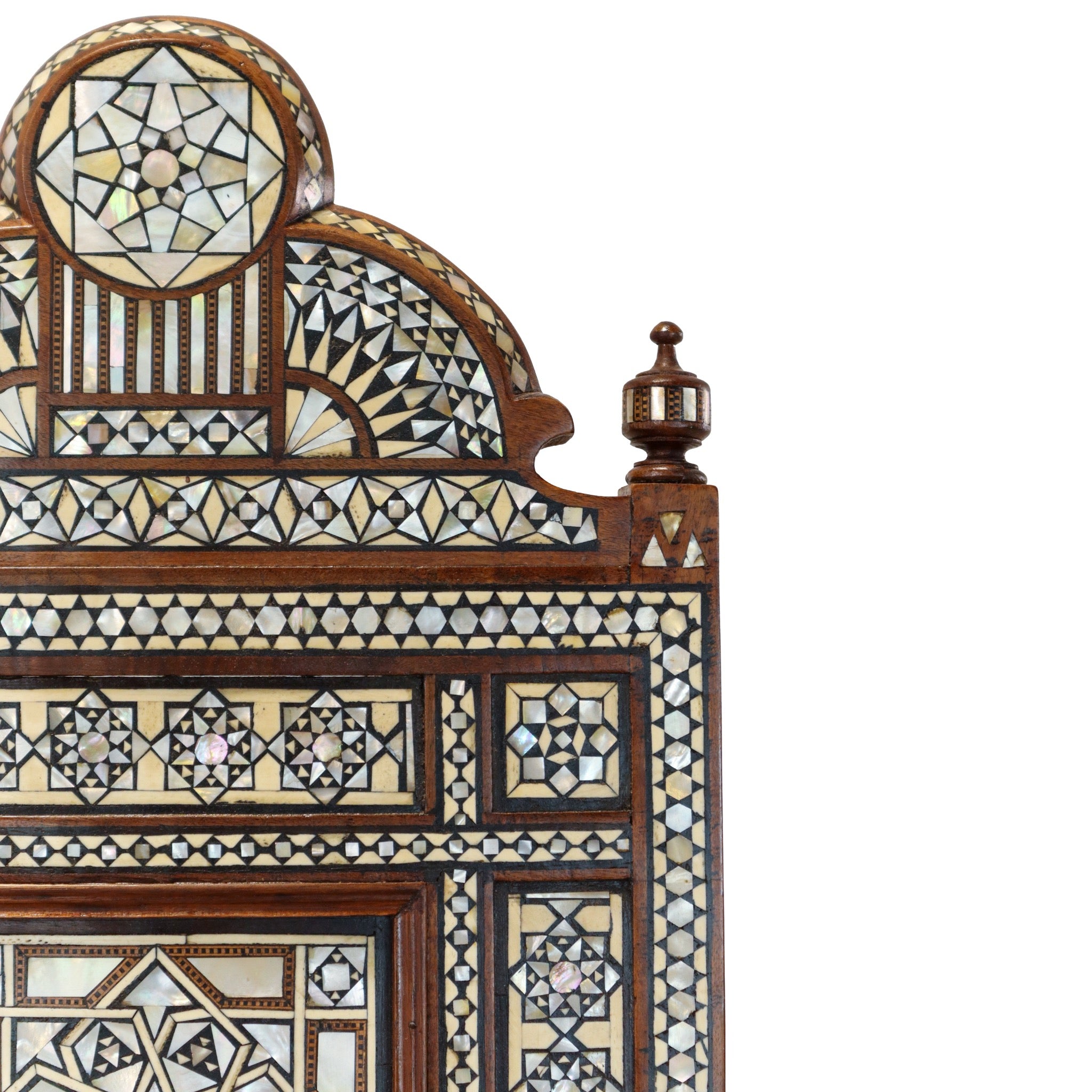 Antique Damascus Chairs with Mother of Pearl Inlay (Pair, 1870-1900)