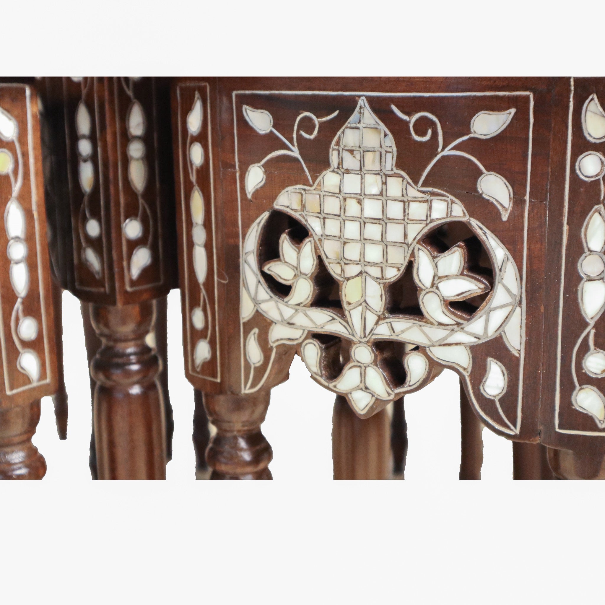 Damascus 9-Piece Coffee Table Set - Octagonal Mother of Pearl