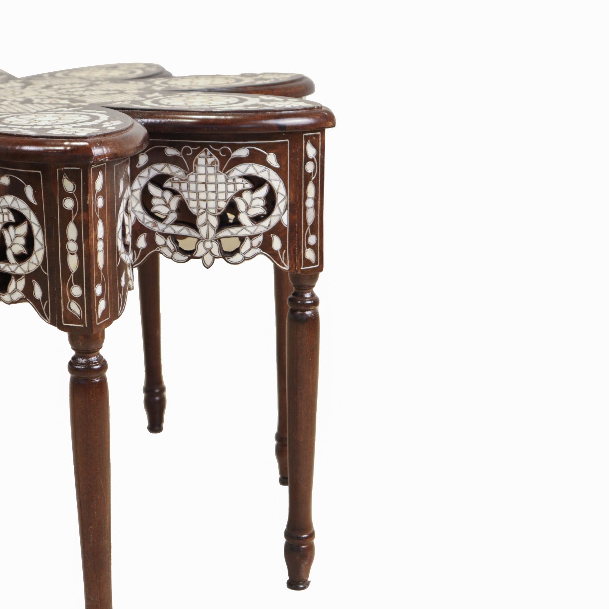 Damascus 9-Piece Coffee Table Set - Octagonal Mother of Pearl