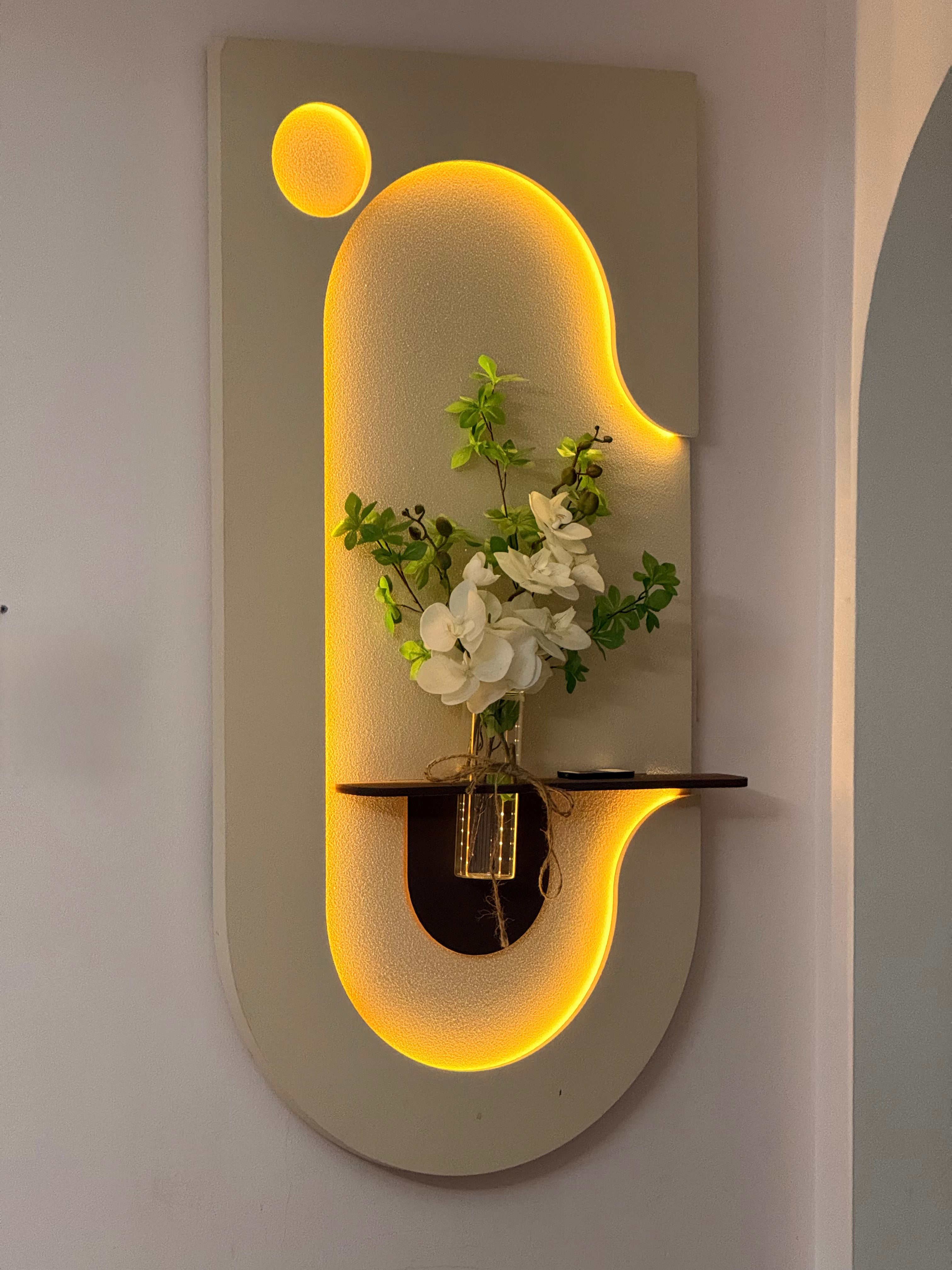 Eleva Modern Sandstone Wall Art with LED Backlight