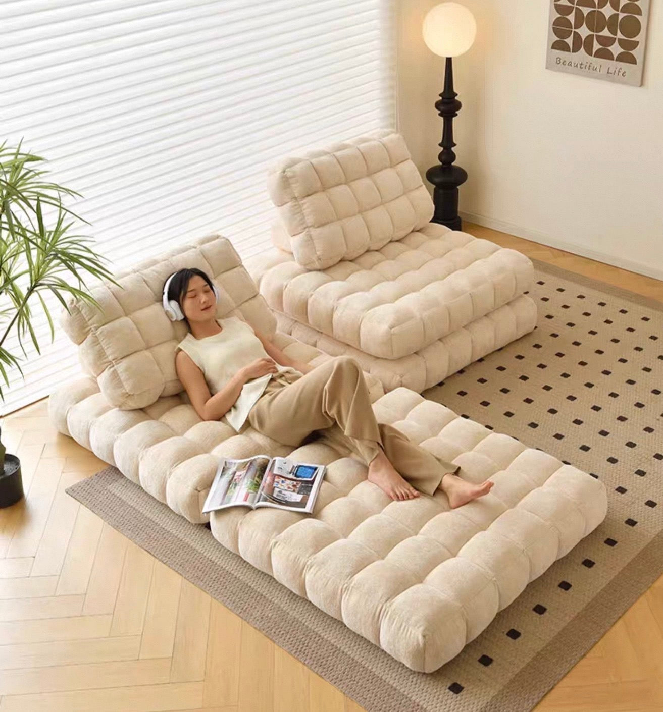 Waffle Modular Sofa Bed