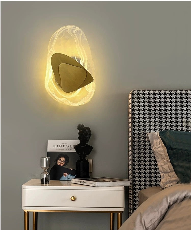 Aurielle Glow Modern Glass Wall Lamp