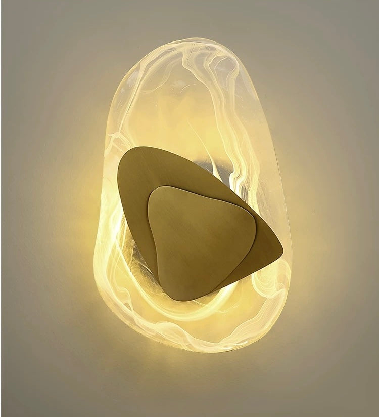 Aurielle Glow Modern Glass Wall Lamp