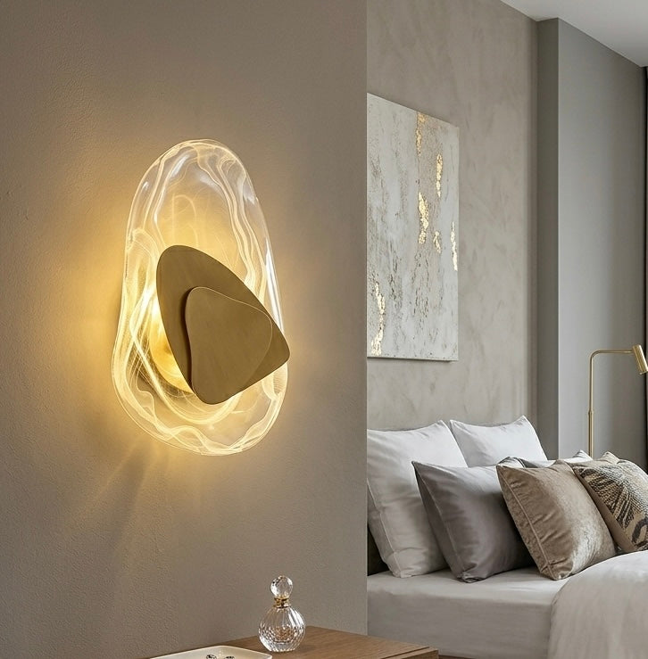 Aurielle Glow Modern Glass Wall Lamp