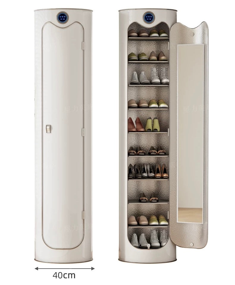 360° Rotating Smart Shoe Cabinet with UV & Ozone Sterilization