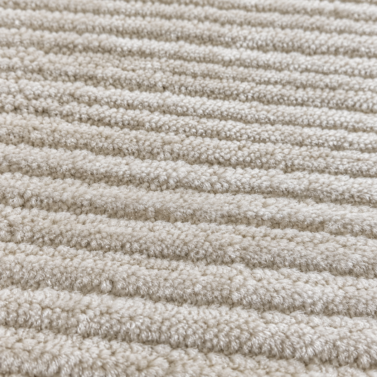 Light Beige Ribbed Textured Area Rug 200×300 cm | SHAGHAF HOME UAE