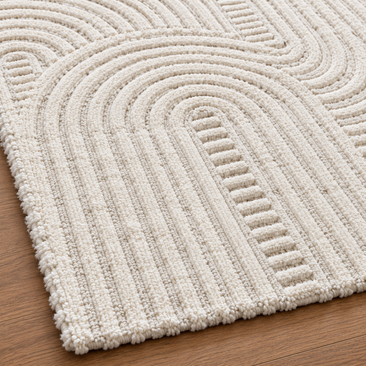 Ivory Textured Rug 150x230cm UAE | SHAGHAF HOME
