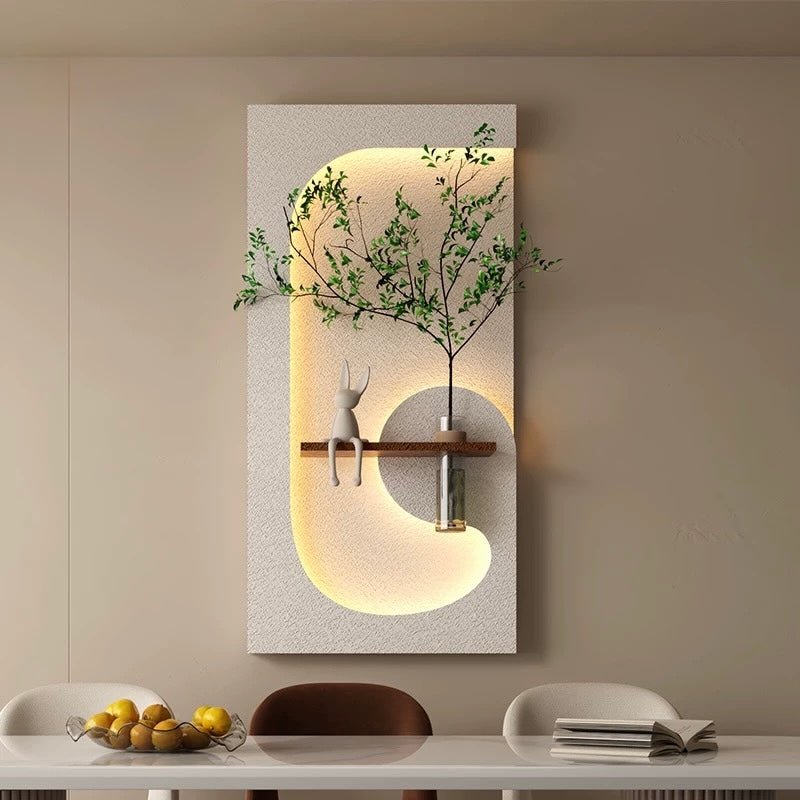 Arcadia Illuminated Wall Sculpture art - SHAGHAF HOME
