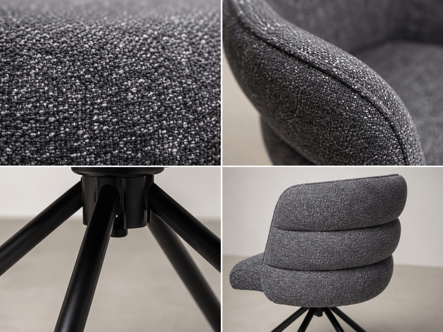 Arco Swivel Dining Chair - SHAGHAF HOME