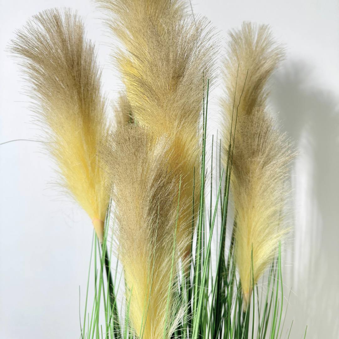 Artificial Pampas Grass – Tall Faux Decorative Plant for Elegant Interiors - SHAGHAF HOME