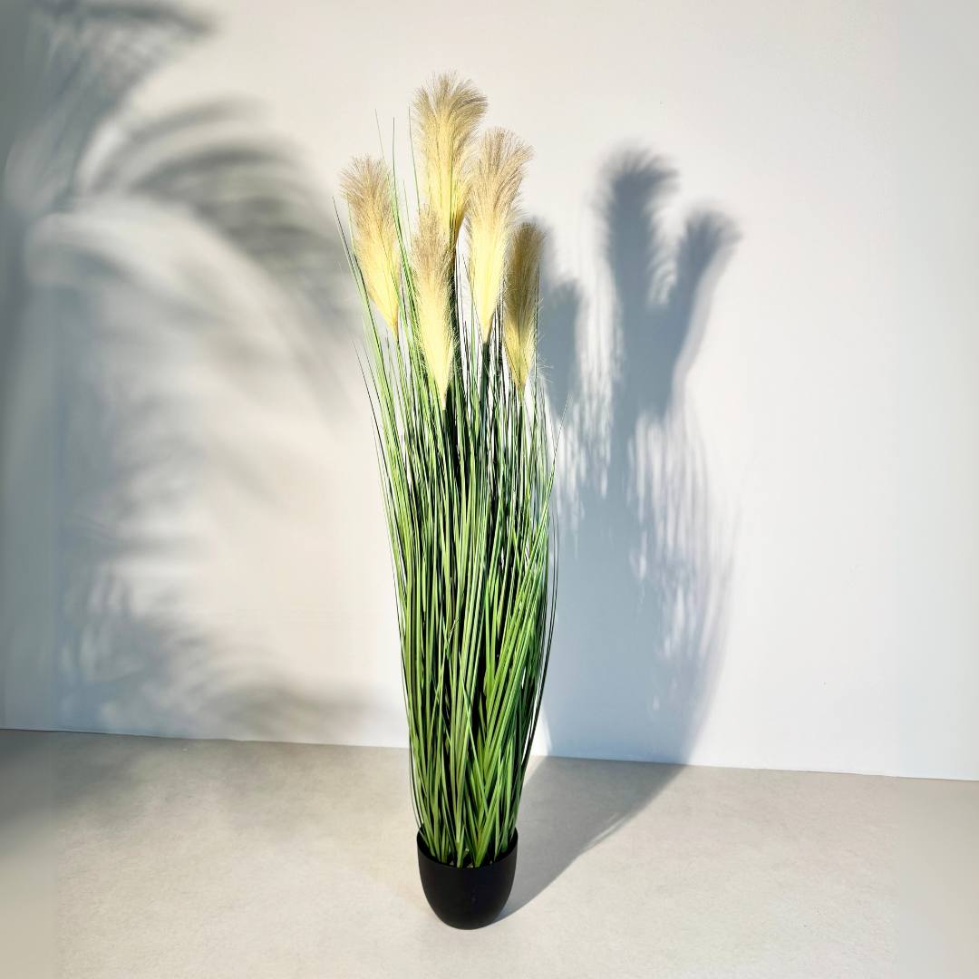 Artificial Pampas Grass – Tall Faux Decorative Plant for Elegant Interiors - SHAGHAF HOME