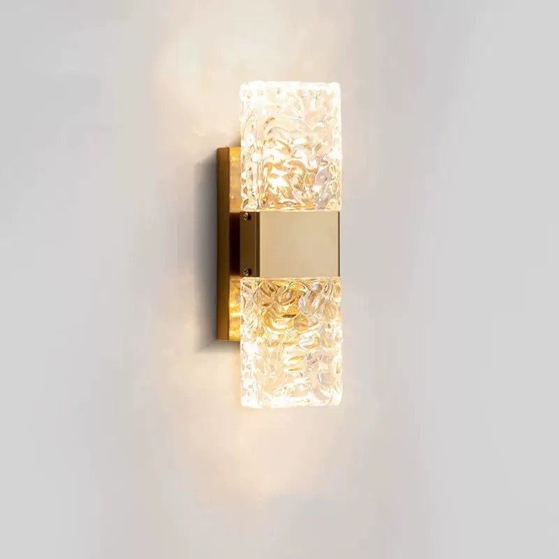 Aurora Crystal Wall Lamp – 3 - Color LED - SHAGHAF HOME