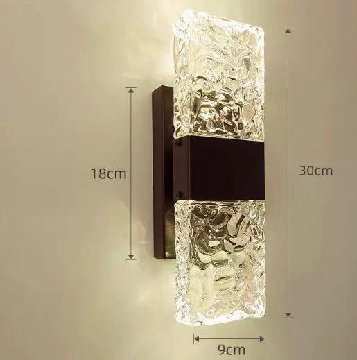 Aurora Crystal Wall Lamp – 3 - Color LED - SHAGHAF HOME
