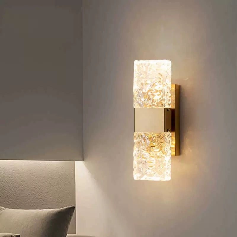 Aurora Crystal Wall Lamp – 3 - Color LED - SHAGHAF HOME