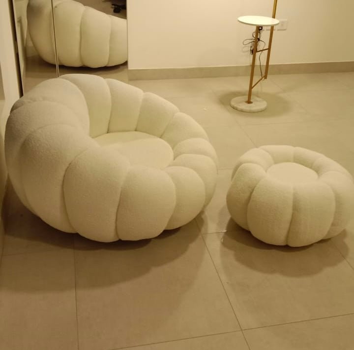 Boucle Rotatable Sofa Set - SHAGHAF HOME