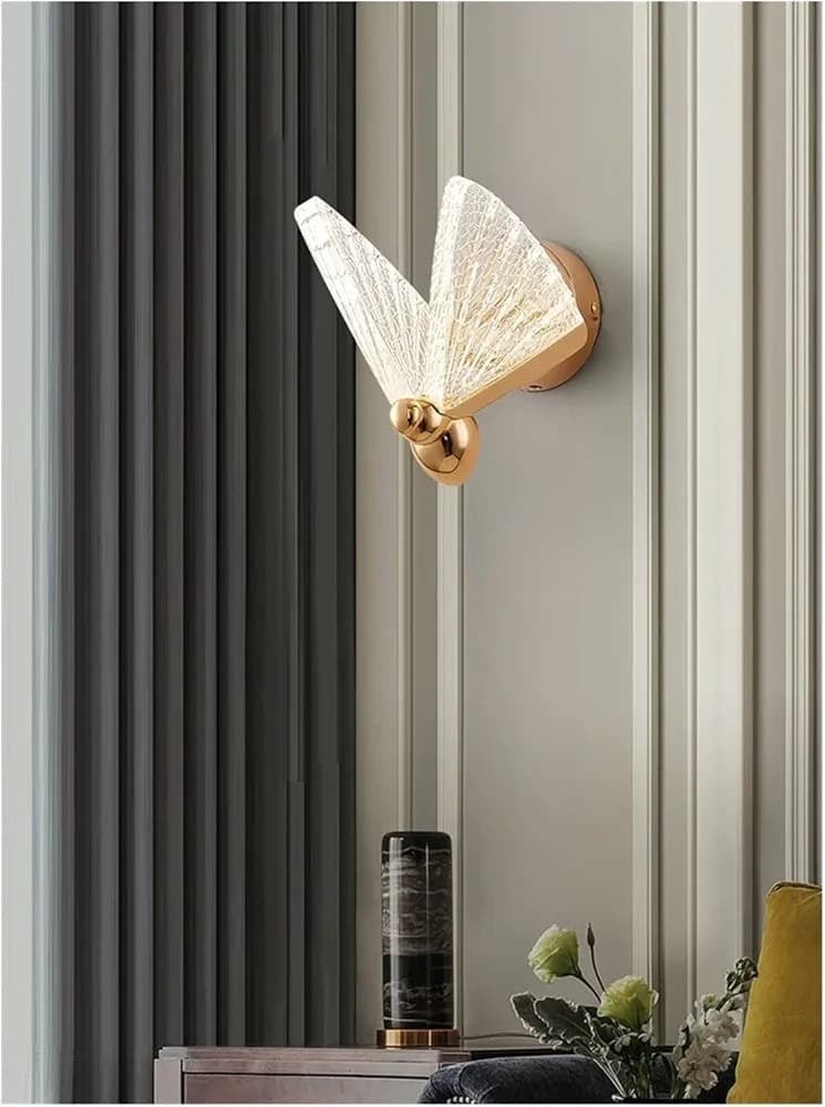 Butterfly Crystal Glow Wall Lamp – Modern Luxury LED Sconce - SHAGHAF HOME