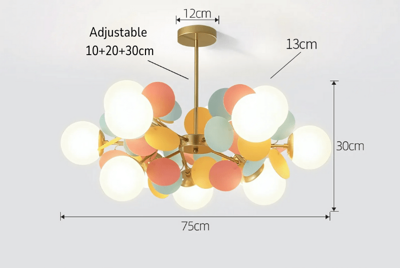 Colorful Bubble Chandelier – Modern Ceiling Light for Stylish Interiors - SHAGHAF HOME