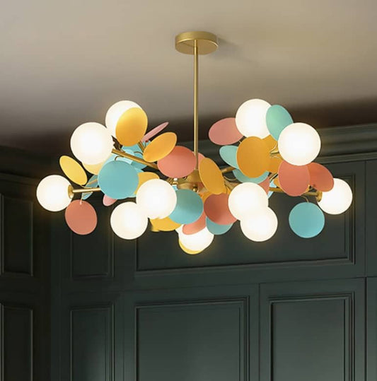 Colorful Bubble Chandelier – Modern Ceiling Light for Stylish Interiors - SHAGHAF HOME