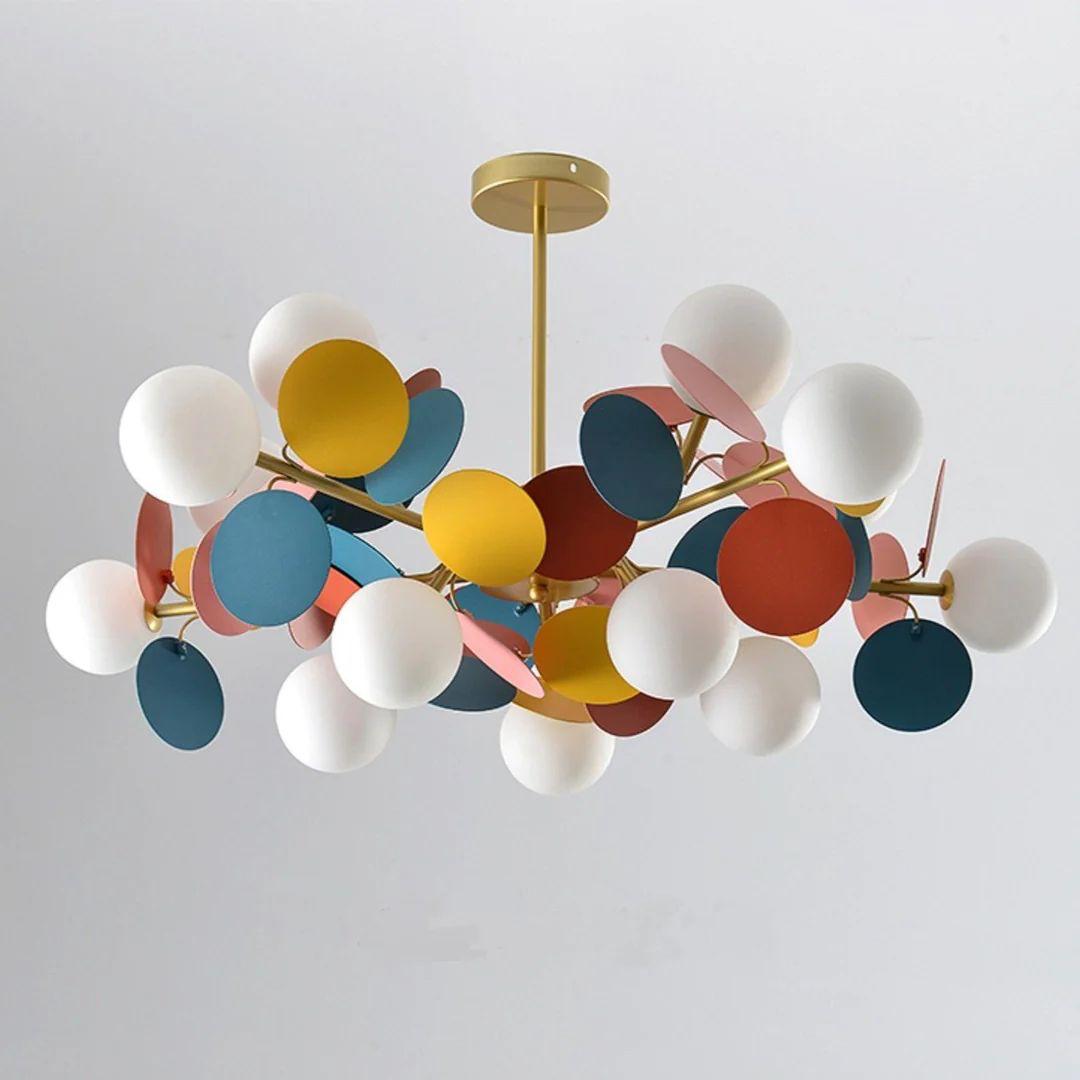 Colorful Bubble Chandelier – Modern Ceiling Light for Stylish Interiors - SHAGHAF HOME