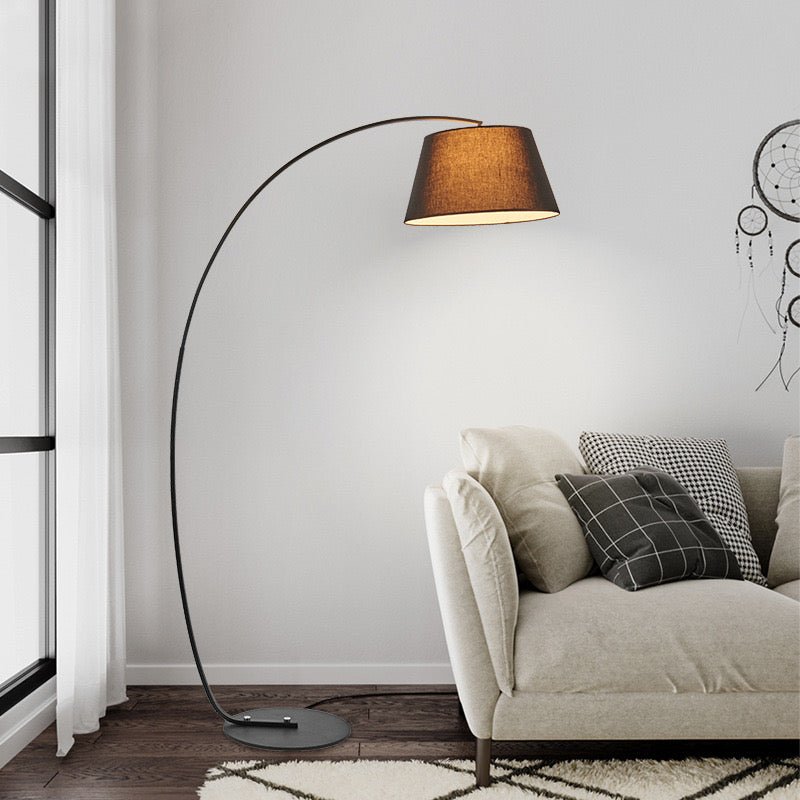 Curve style black floor lamp - SHAGHAF HOME