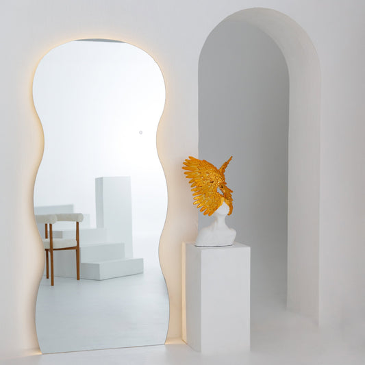 Curvy Full length backlit Mirror - SHAGHAF HOME