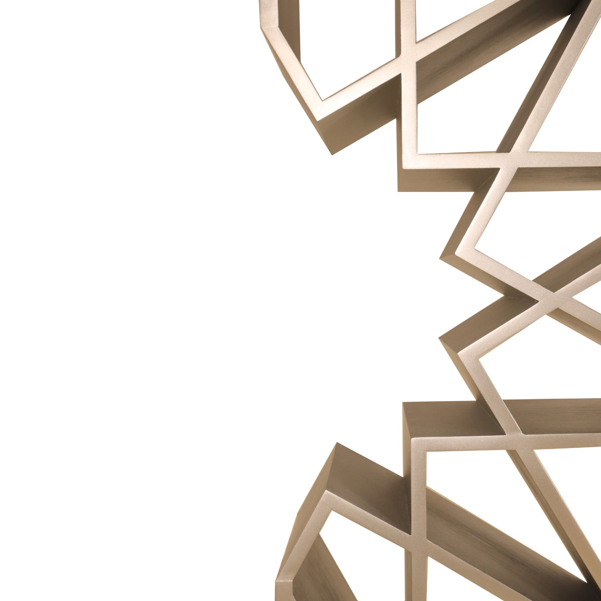 Damascus Hand - Carved Walnut Bookshelf - Star Motif - SHAGHAF HOME