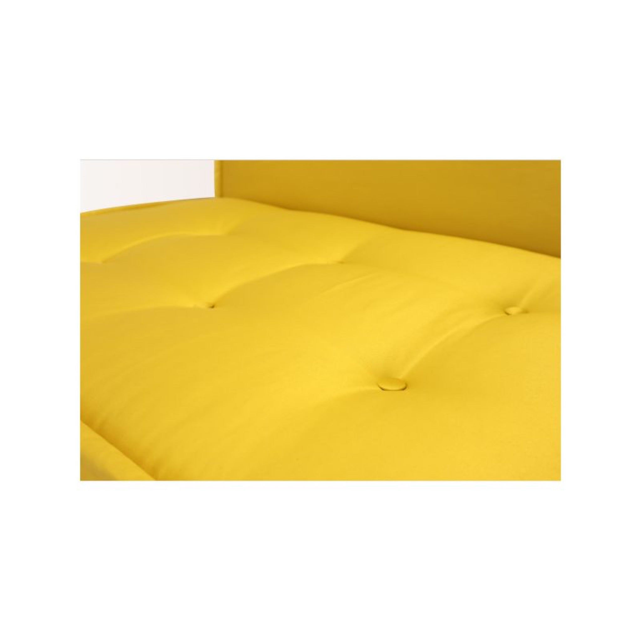 Damascus Majlis Side Sofa with Mother of Pearl Base - Yellow - SHAGHAF HOME