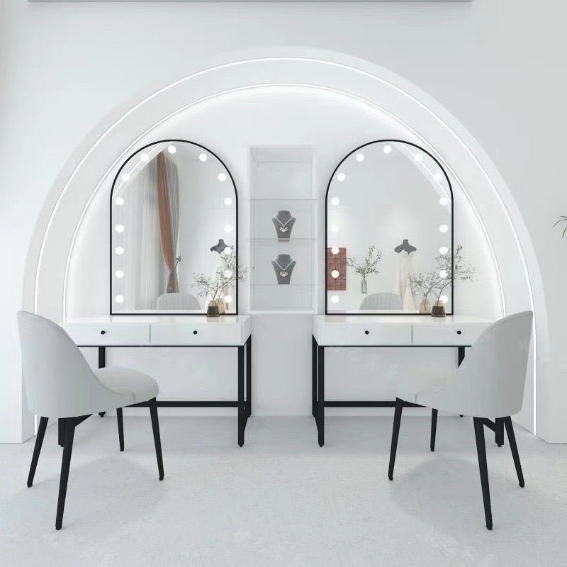 Elegant Arch Vanity Mirror with LED Lighting - SHAGHAF HOME