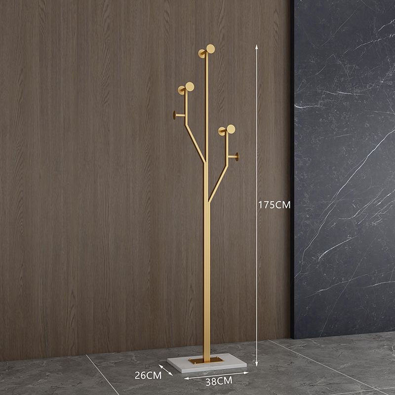 Elegant Gold Coat Rack with Marble Base – Modern Tree Design - SHAGHAF HOME