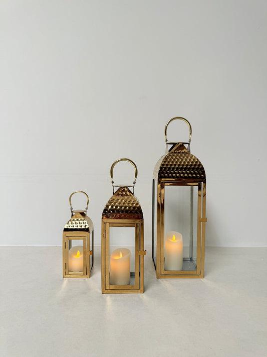 Elegant Modern Lantern Set – Timeless Entryway Accent - SHAGHAF HOME