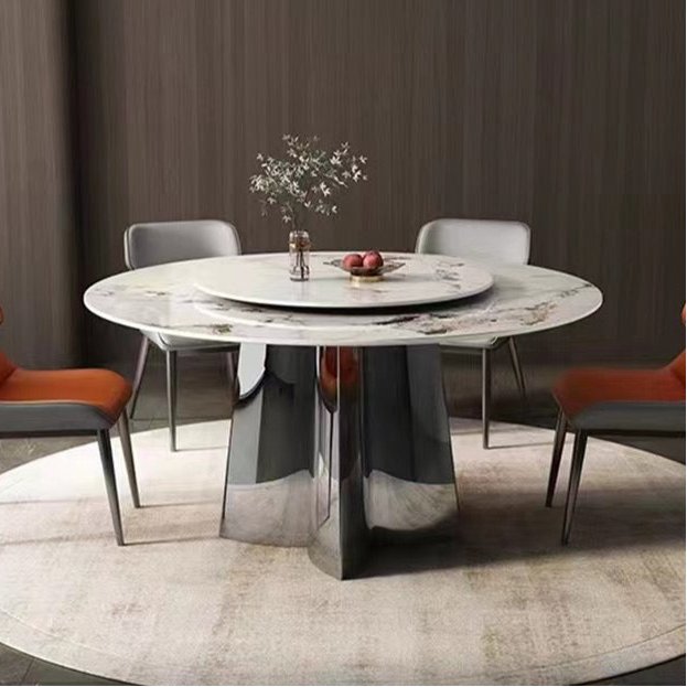 Elegant Round Dining Table - Luxury Statement Piece - SHAGHAF HOME