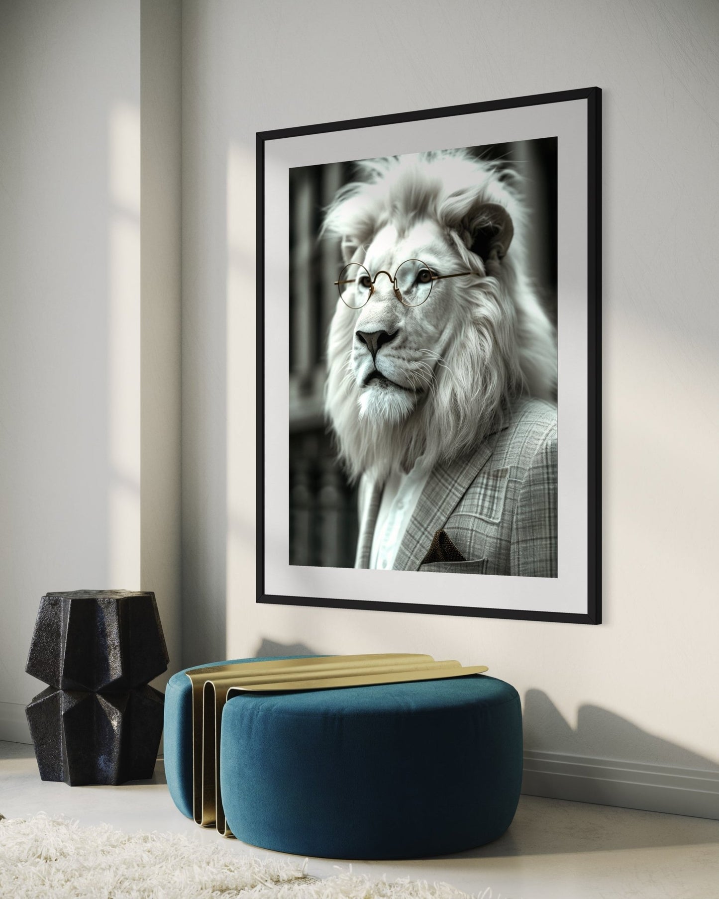 Executive Lion in Classic Suit - SHAGHAF HOME