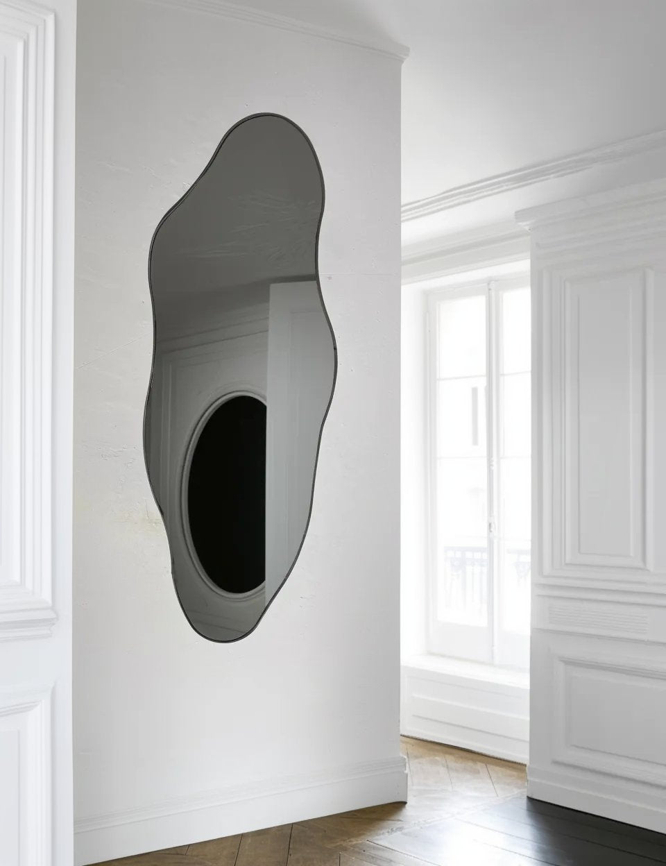 FlowForm Organic frameless Mirror – Modern Elegance for Your Space - SHAGHAF HOME