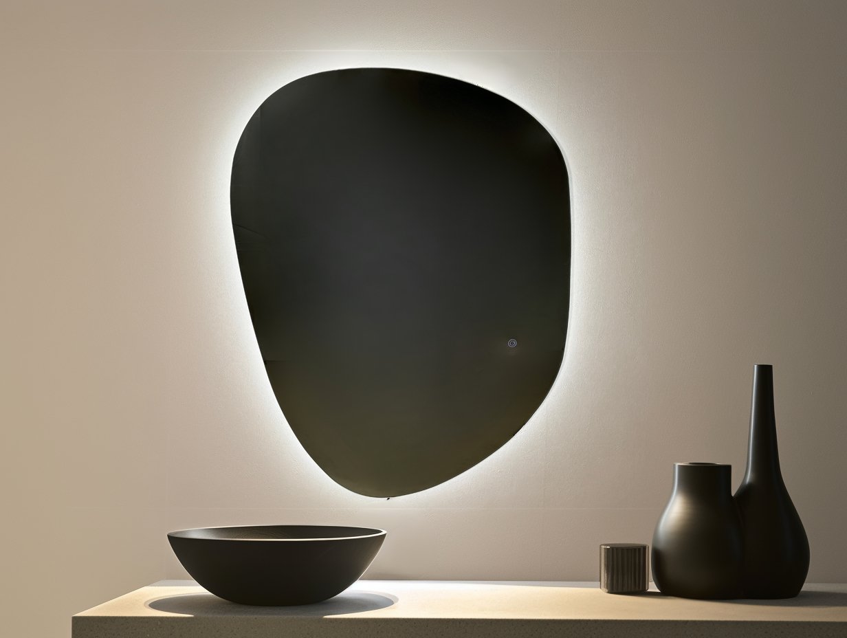 GlowSphere LED Mirror – Adjustable Light for Modern Interiors - SHAGHAF HOME