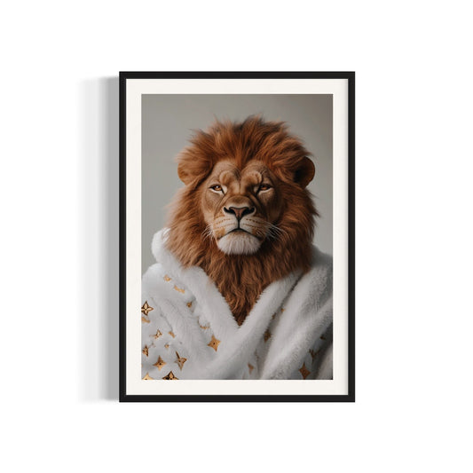 Golden Mane: The Lion's Luxury - SHAGHAF HOME