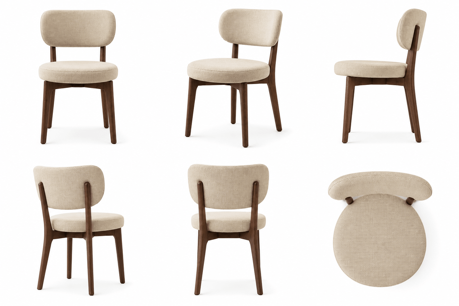 Kyoto Curve Dining Chair - SHAGHAF HOME
