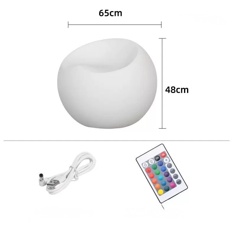LED Outdoor Apple Stool – Rechargeable & Remote Control - SHAGHAF HOME