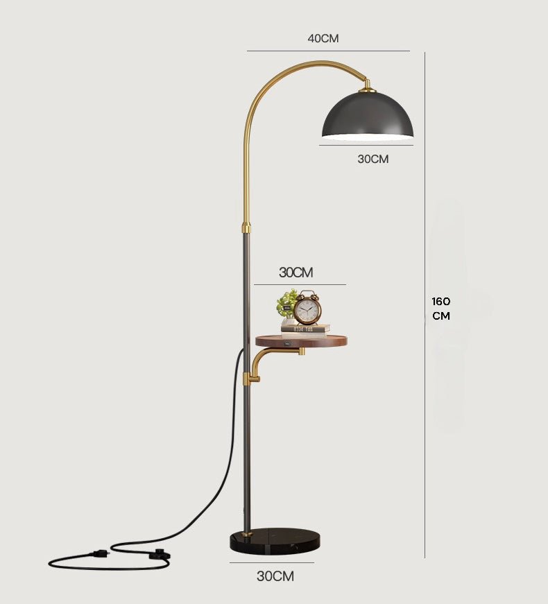 Lilwa black and gold Floor lamp - SHAGHAF HOME