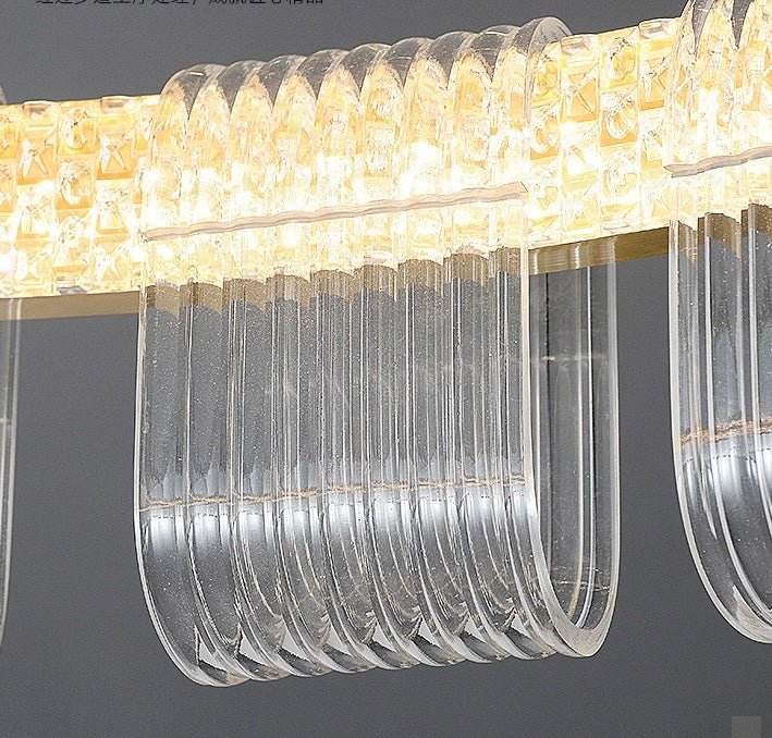 Lumière Halo Acrylic Ring Chandelier - SHAGHAF HOME