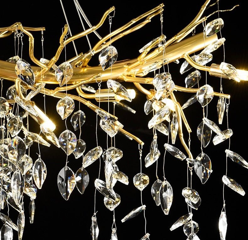 Lumière Royale Gold Crystal Chandelier - SHAGHAF HOME