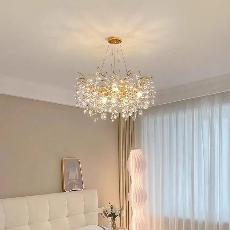 Lumière Royale Gold Crystal Chandelier - SHAGHAF HOME