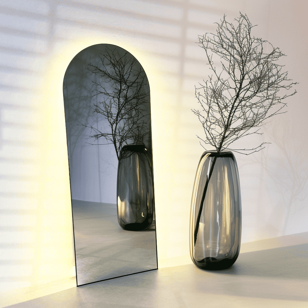 Luminous Arch LED Mirror – 3 - Color Adjustable Lighting - SHAGHAF HOME