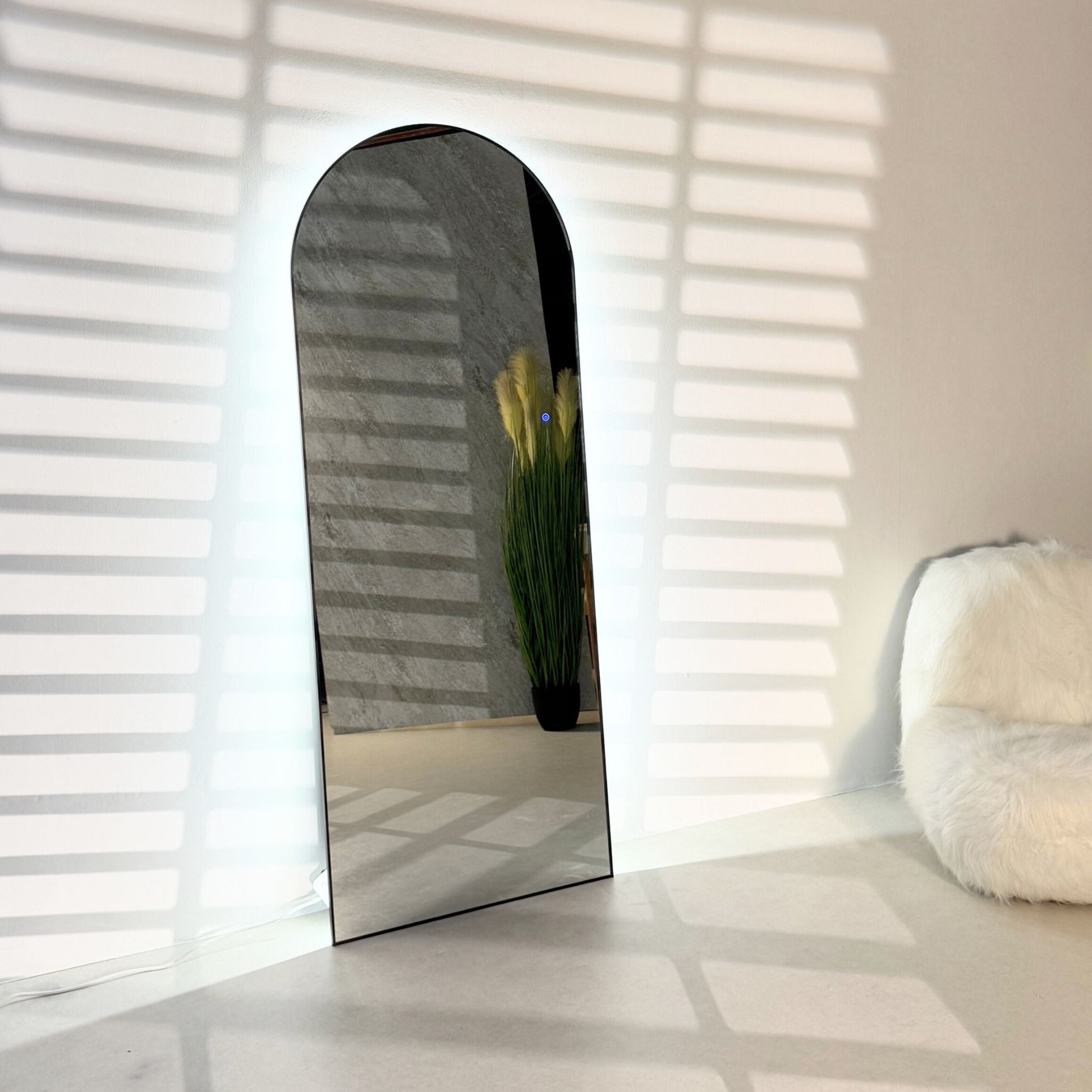 Luminous Arch LED Mirror – 3 - Color Adjustable Lighting - SHAGHAF HOME