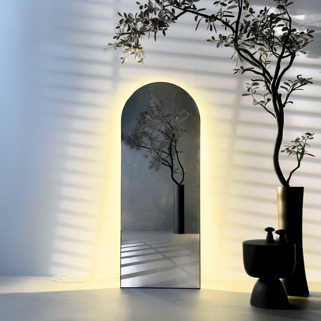 Luminous Arch LED Mirror – 3 - Color Adjustable Lighting - SHAGHAF HOME